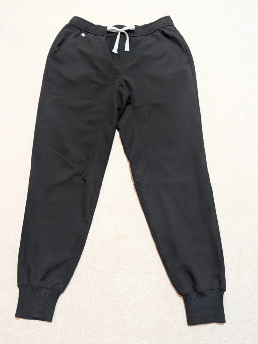 FIGS Tansen Black Technical Scrub Jogger Pants